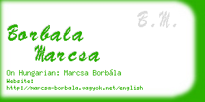 borbala marcsa business card